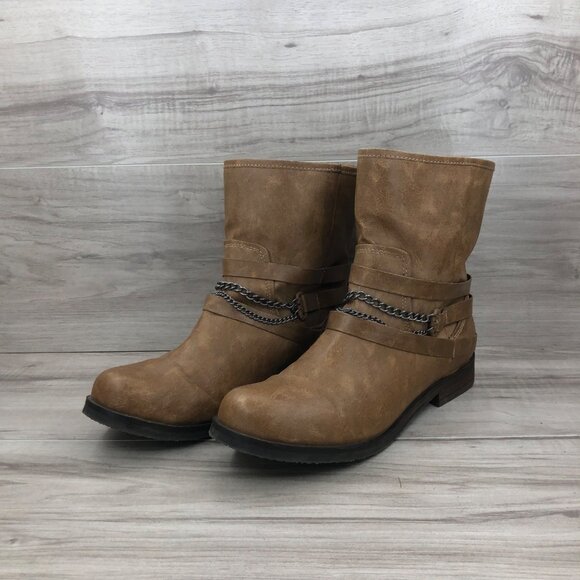 Coconuts by Matisse Boots Women's 8.5 Berriman Brown Pull On Shoes - Picture 2 of 11